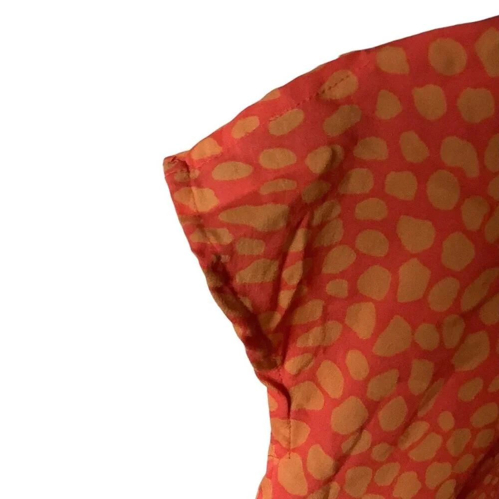 Free Planet Girls Cap Sleeve Dress Size 5 Colorful Polka Dot Pattern‎ Cotton